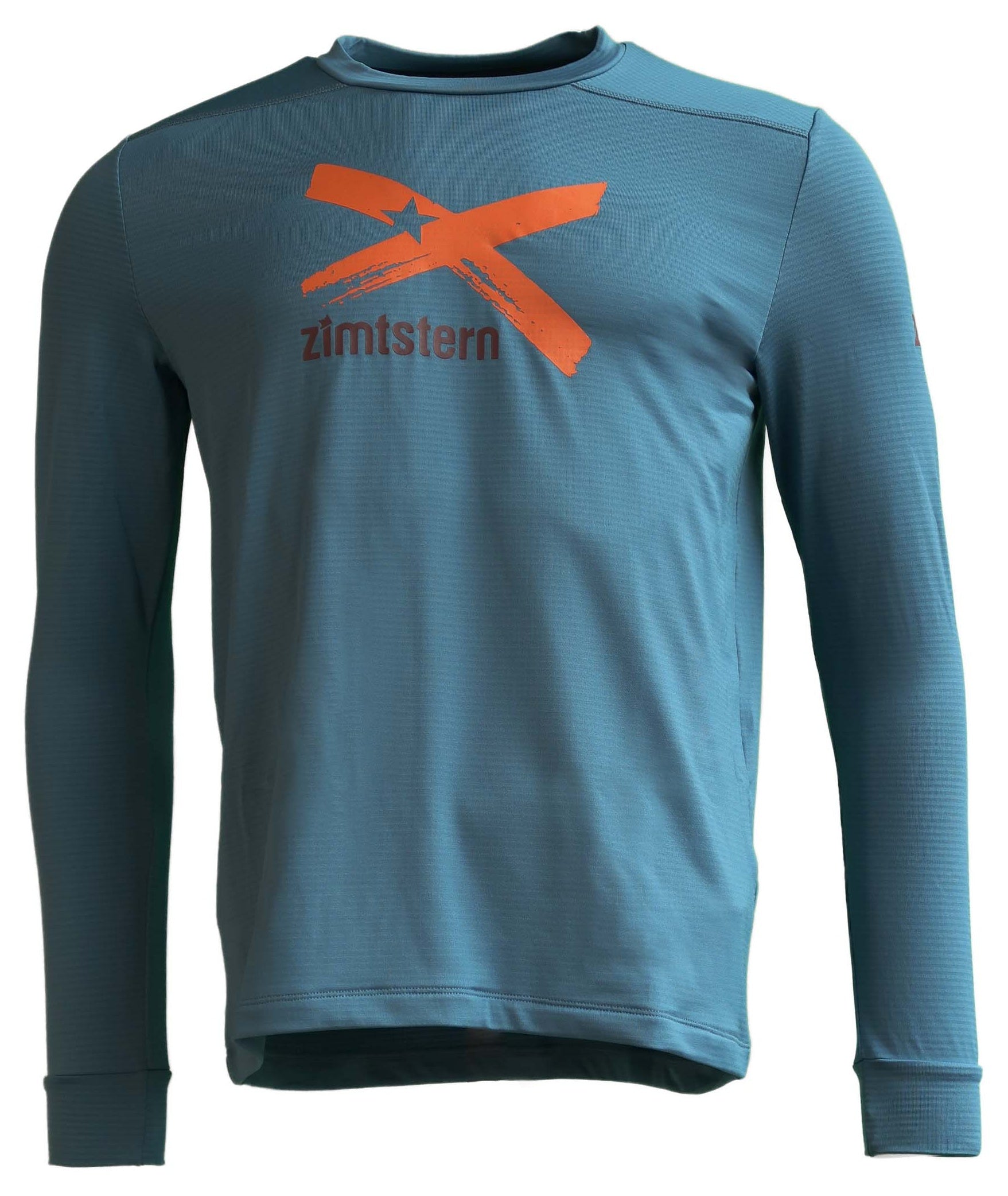 Zimtstern Crewz Shirt ML Homme Bleu Acier