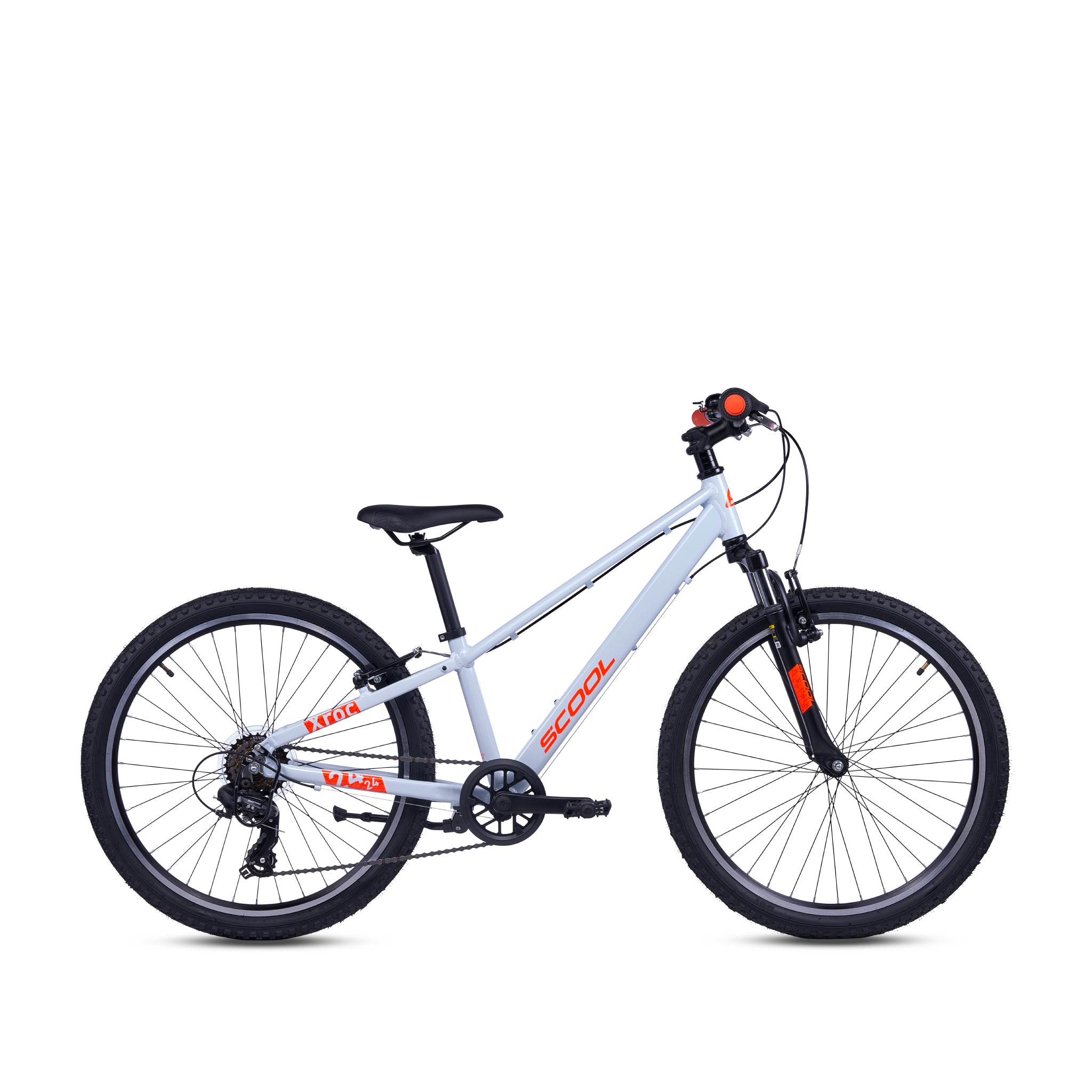 S'cool Xroc Pro 24-K7 Gris Ciel/Orange Néon