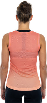 CUBE WS maillot de corps fonctionnel mesh sans manches corail