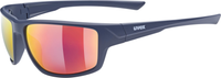 uvex Sportstyle 230 Lunettes de vélo Bleu Mat / Miroir Rouge