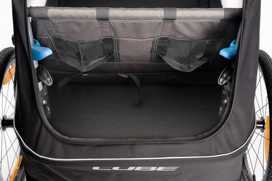 Cube remorque enfant Double PURE noir, gris