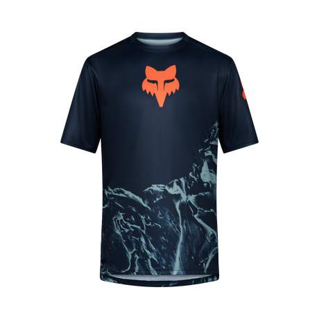 Fox YTH Ranger SS Maillot Img Print Bleu Arctique