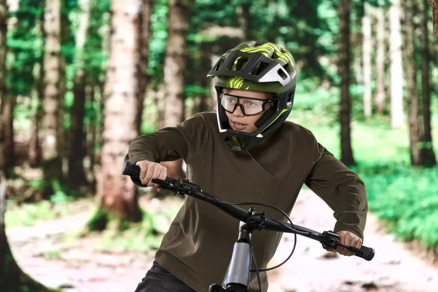 uvex Skyryse Jr. Lunettes de vélo Noir Mat / Transparent