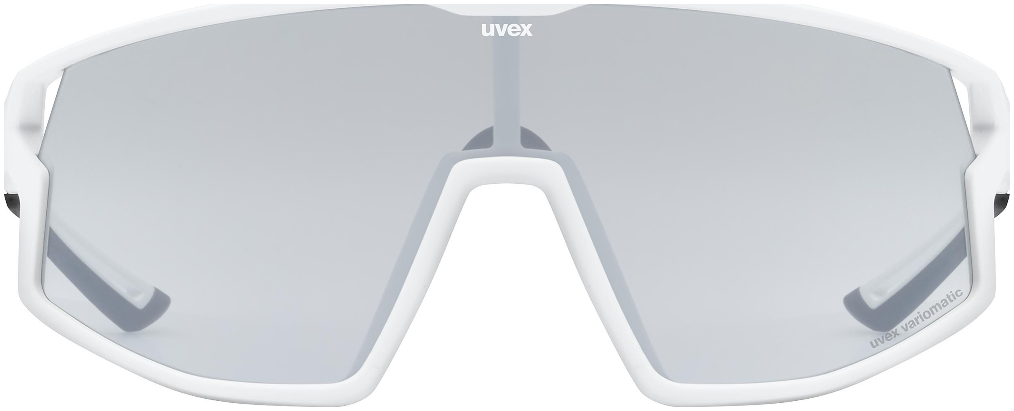 uvex Skyryse V lunettes de vélo Blanc Mat / Lightmirror Silver