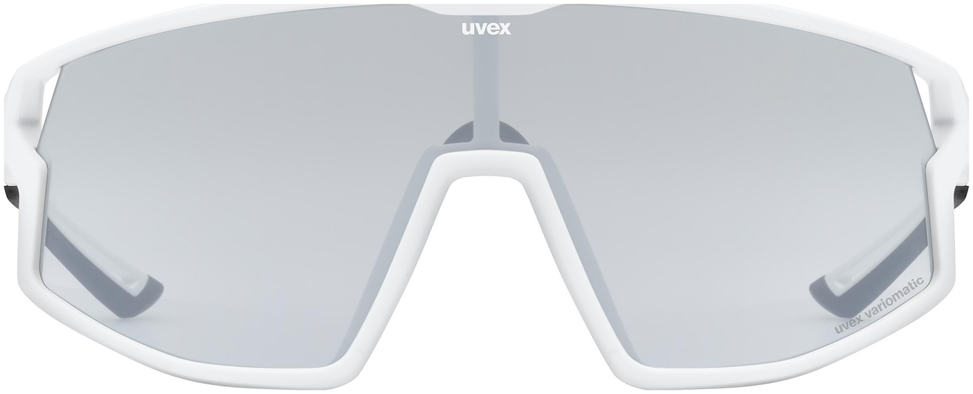 uvex Skyryse V lunettes de vélo Blanc Mat / Lightmirror Silver
