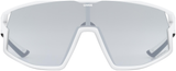 uvex Skyryse V lunettes de vélo Blanc Mat / Lightmirror Silver