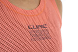 CUBE WS maillot de corps fonctionnel mesh sans manches corail