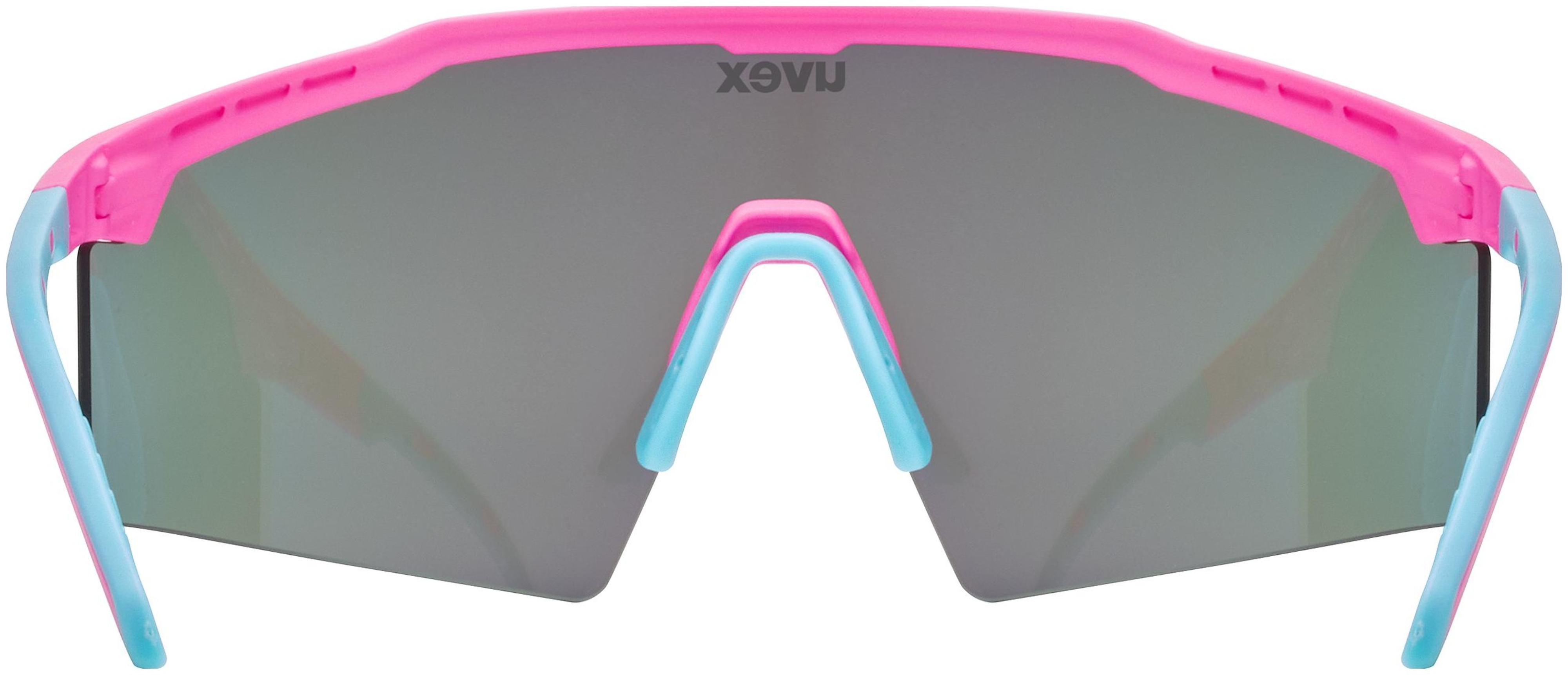 uvex Flowline lunettes de vélo Rose Mat / Miroir Bleu