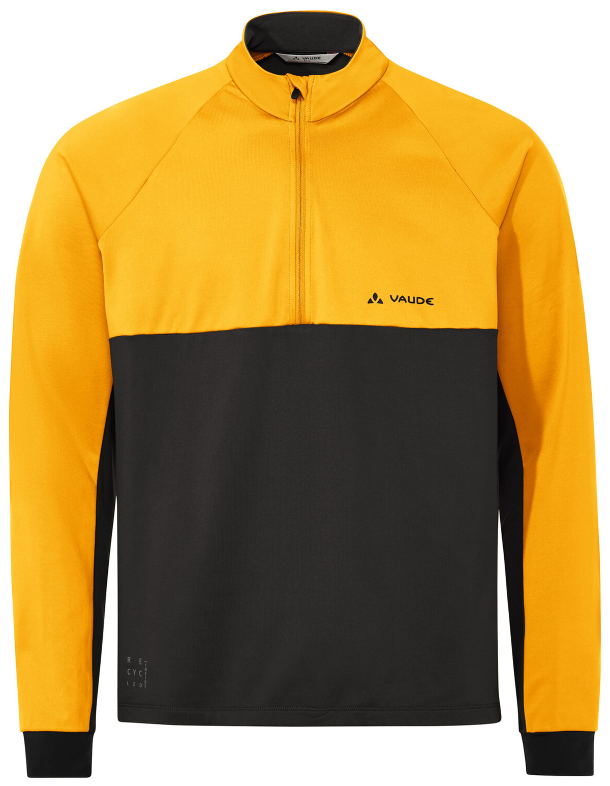VAUDE T-shirt homme Qimsa demi-zip manches longues safran