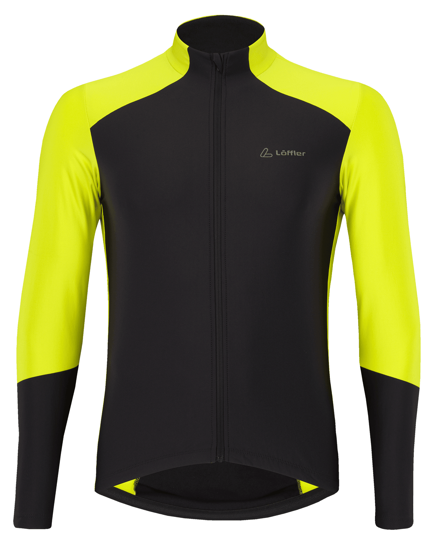 Löffler M Maillot VTT Manches Longues Combo Mid Noir/Jaune Néon
