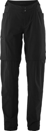 Gonso Pantalon d'aventure Zip Off Femme black