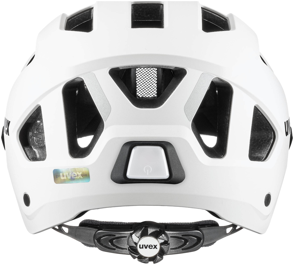 uvex Stride Visor blanc mat/argent clair