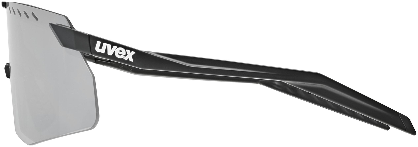 uvex Pace Stage S Lunettes de vélo Noir Mat / Miroir Argent