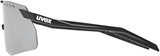 uvex Pace Stage S Lunettes de vélo Noir Mat / Miroir Argent