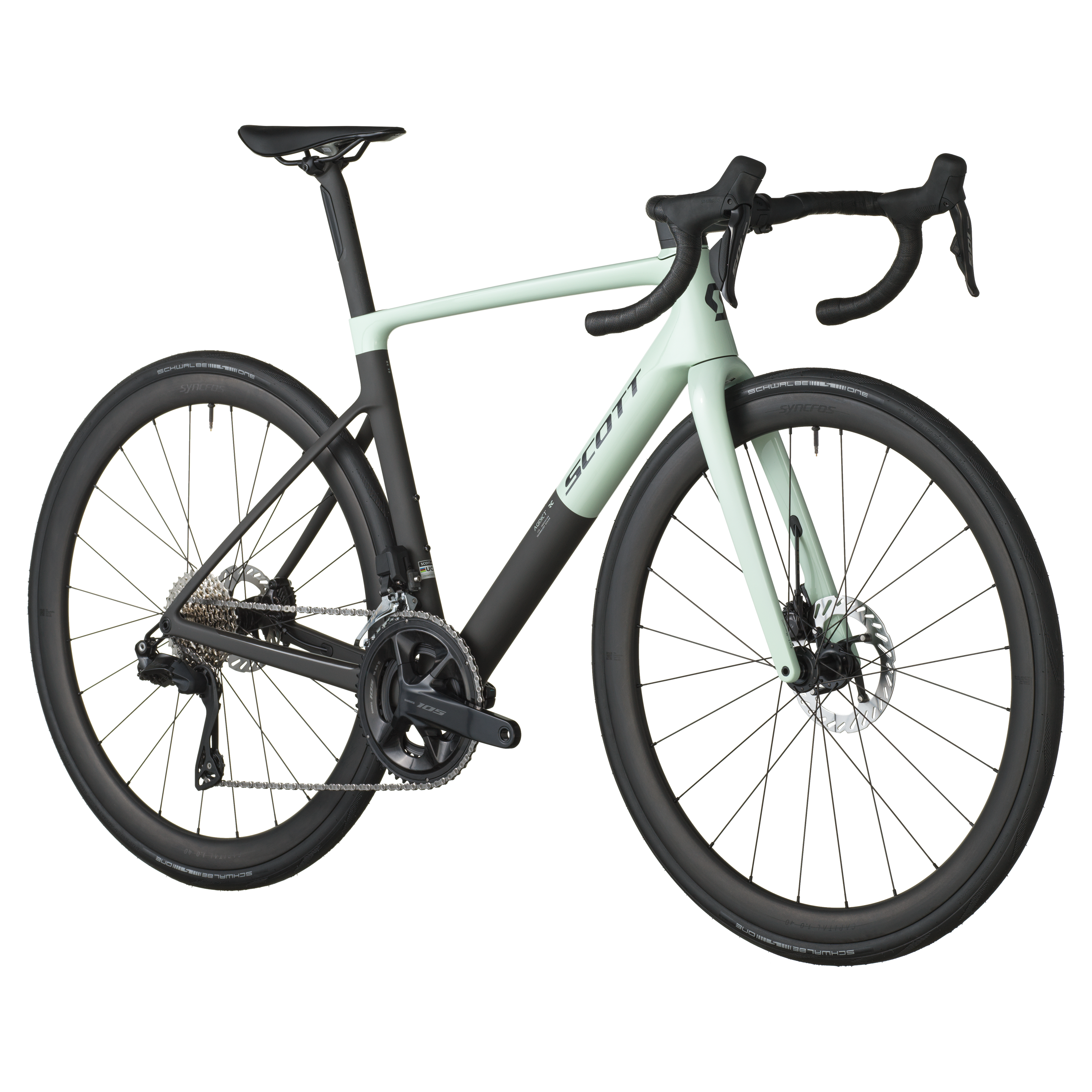Scott Addict RC 30 vert givré/noir carbone