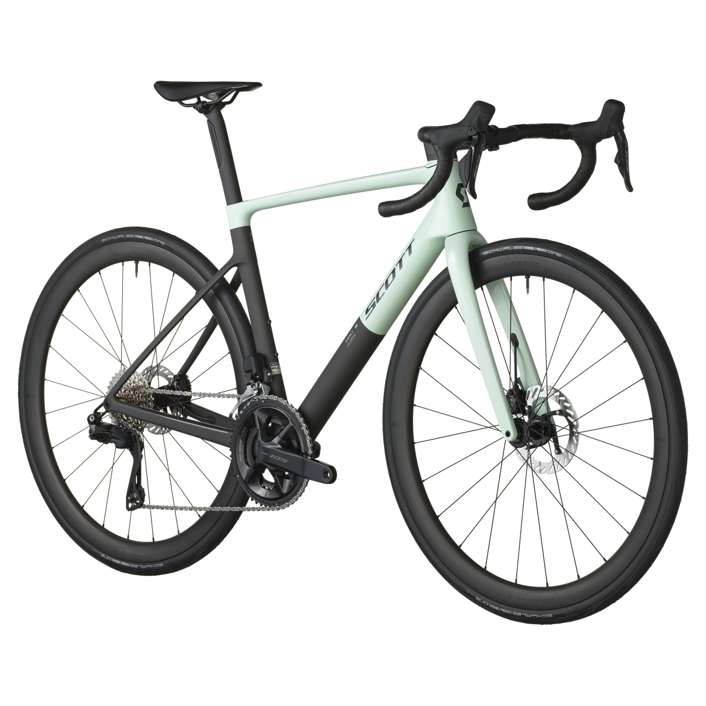 Scott Addict RC 30 vert givré/noir carbone