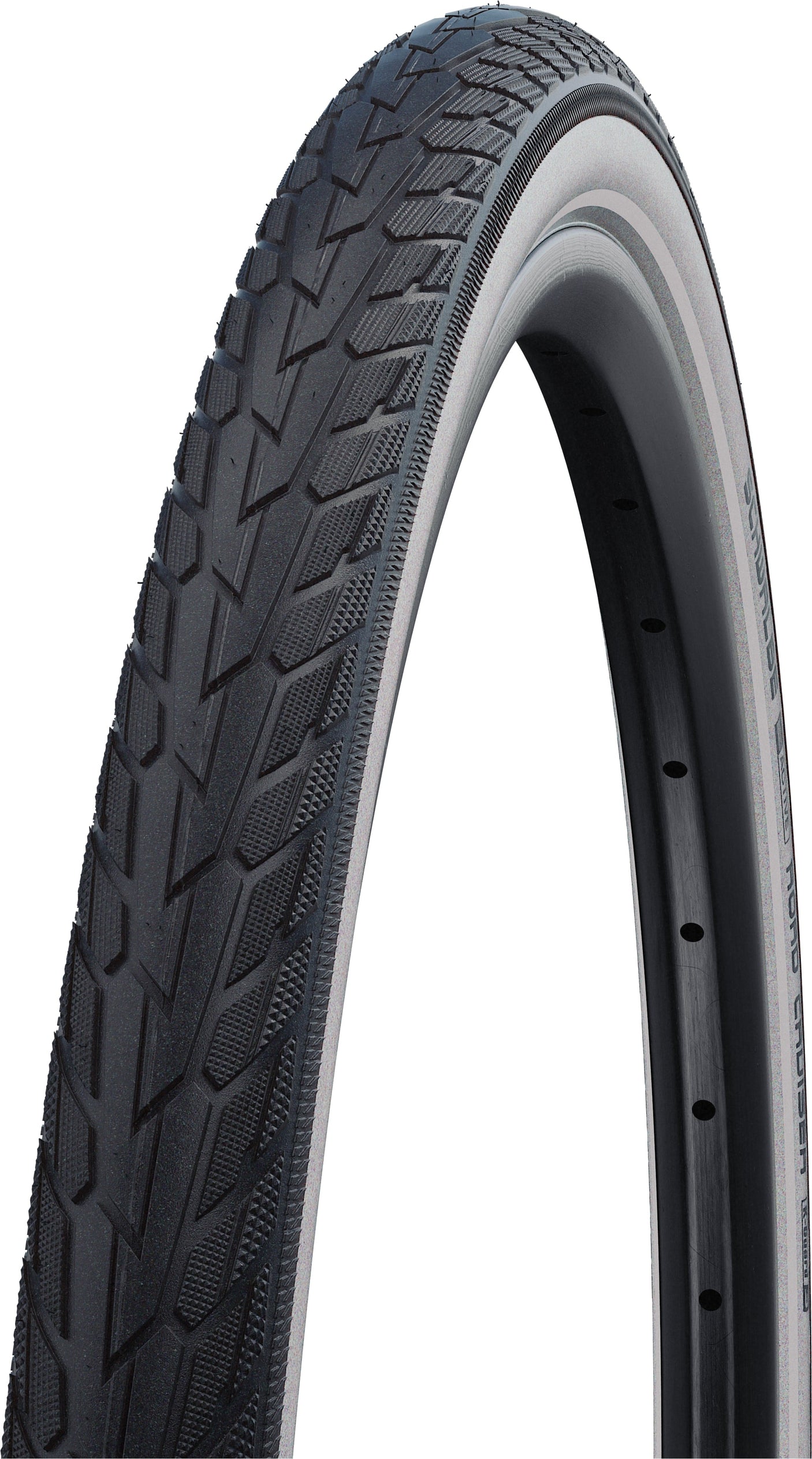 Pneu à pneu Schwalbe Road Cruiser 28x1,60" K-Guard Active Reflex blanc