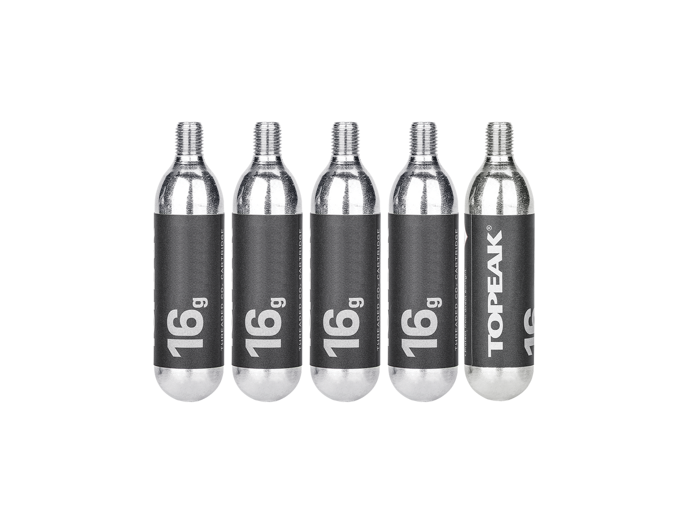 Topeak cartouche CO2 filetée 16g 5 pièces