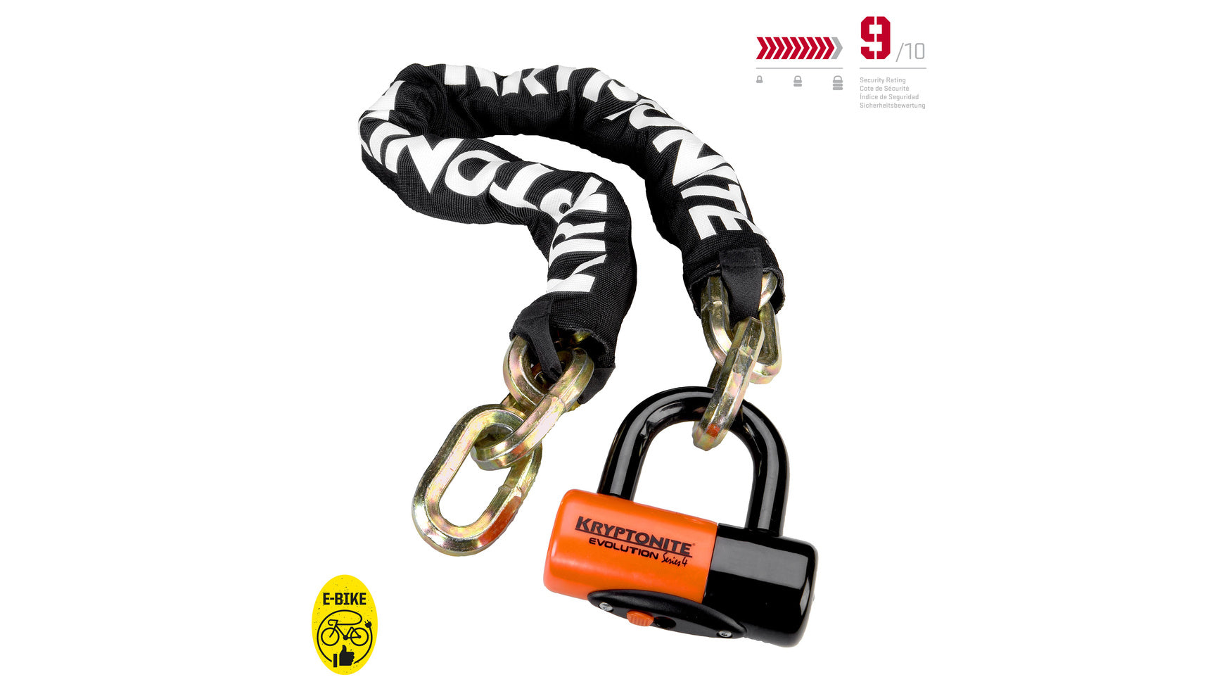 Kryptonite New York Chain antivol de vélo BR-X13 noir