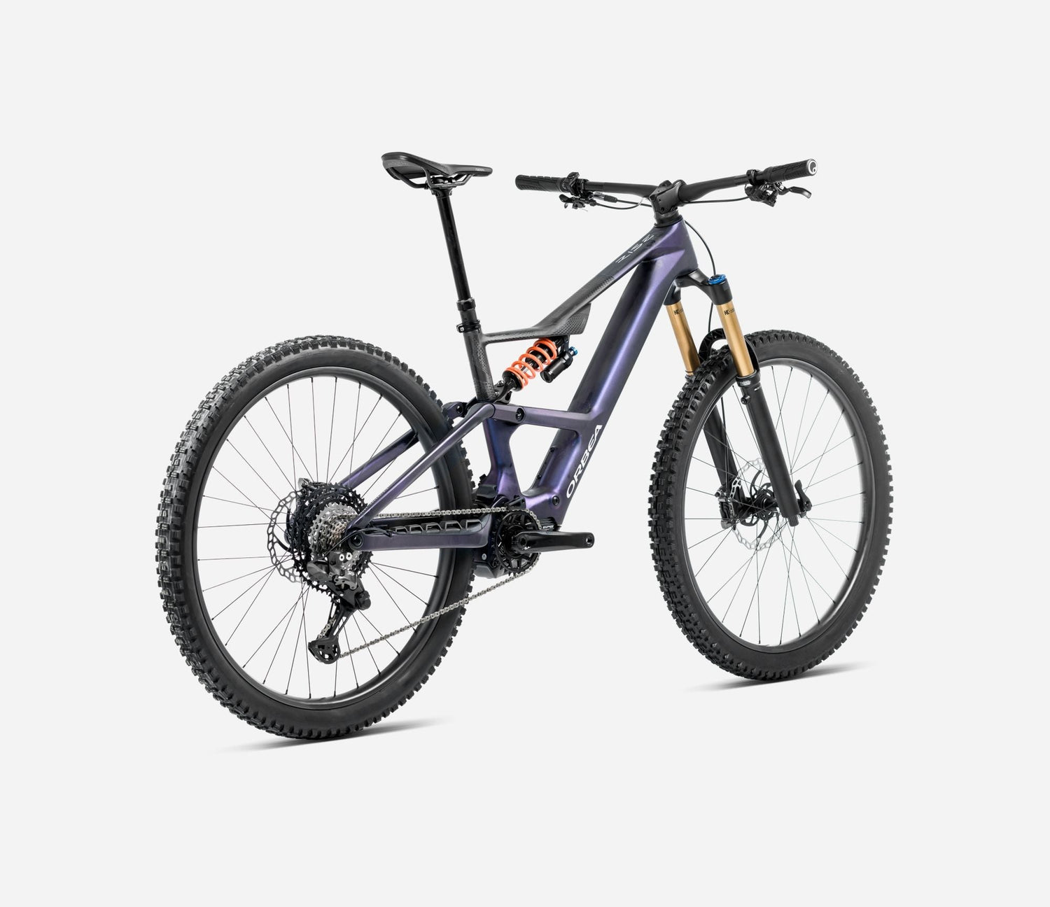 Orbea RISE SL M10 630W Tanzanite Carbon View - Carbone Brut (2025)
