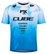 CUBE MTB Maillot ROOKIE X Actionteam manches courtes topas bleu
