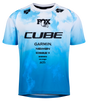 CUBE MTB Maillot ROOKIE X Actionteam manches courtes topas bleu