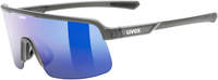 uvex Dyrt Lunettes de vélo Smoke Mat / Mirror Blue