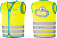 wowow gilet de sécurité Crazy Monster Jacket pour enfants jaune