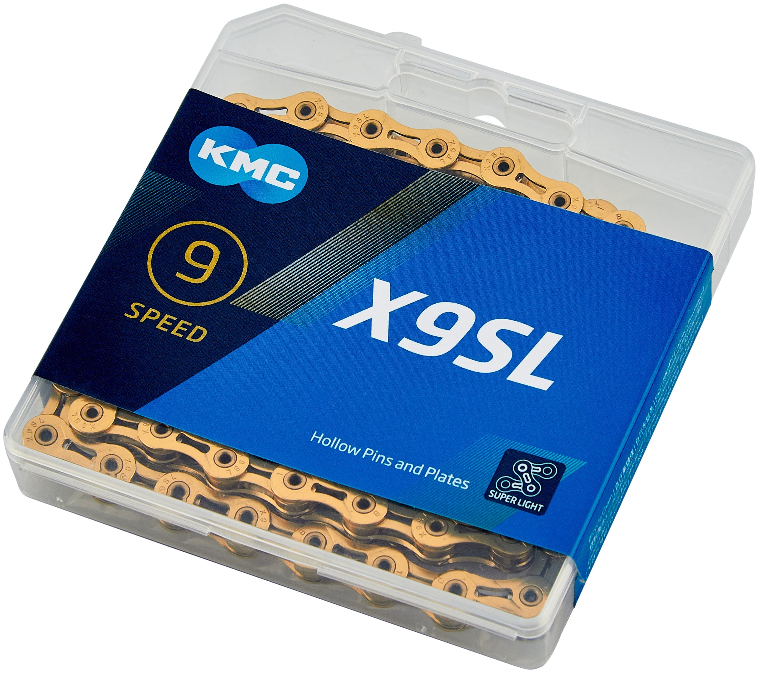 KMC X9SL Ti-N chaîne 9 vitesses or