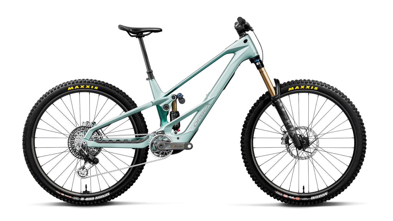 Orbea WILD LT M-LTD RS Smooth Silver (Mat) - Escape Green C. View (Brillant)