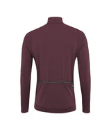 Löffler M Maillot vélo manches longues Skys Merino Mid Marron châtaigne