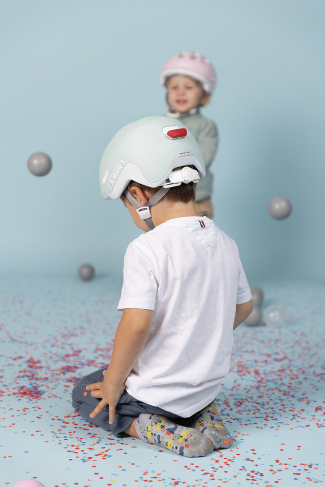 ABUS Smiley 3.0 ACE LED Casque Enfant, aqua pur