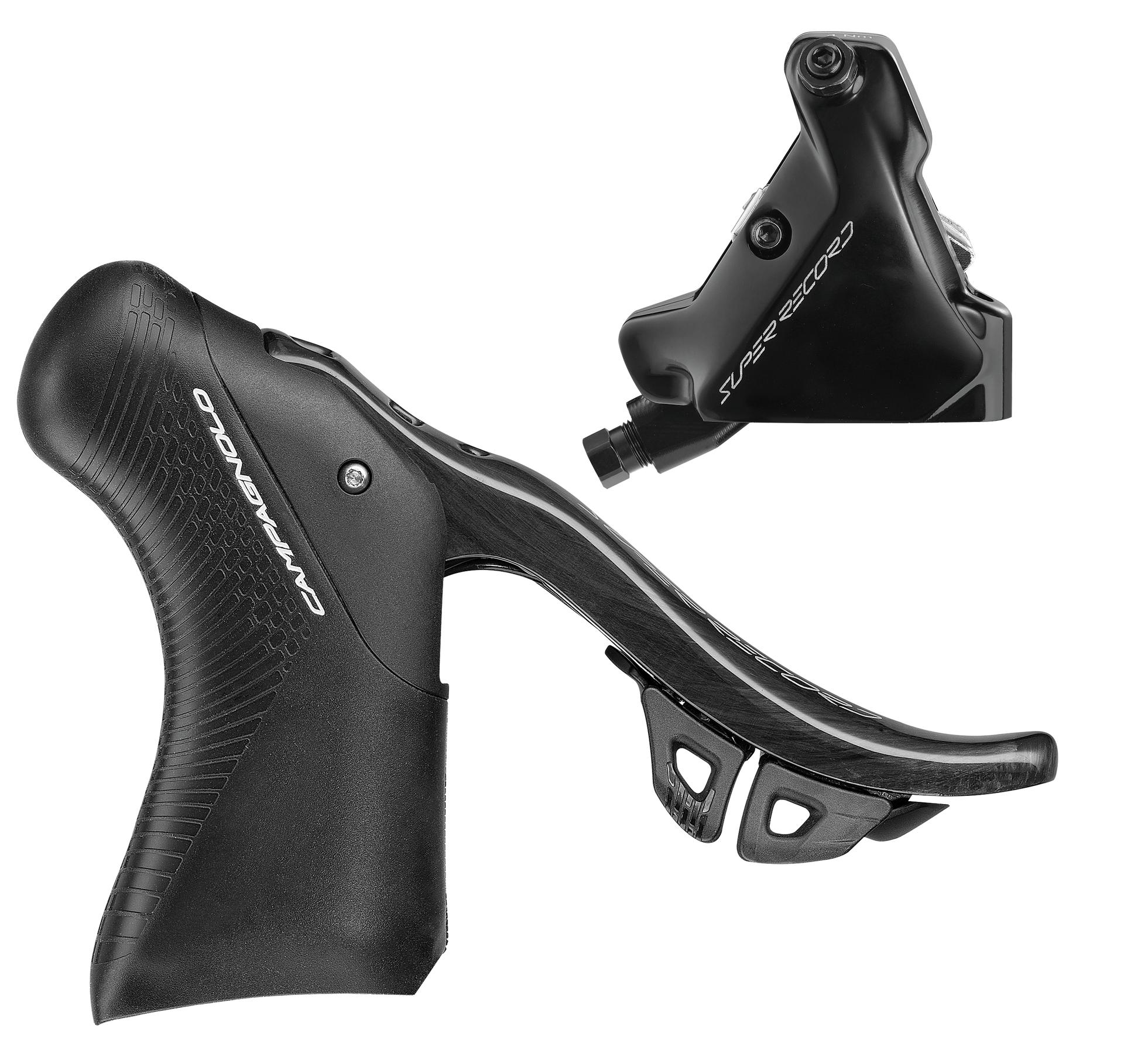 Levier de frein/changement de vitesse Campagnolo Super Record droit Ø140mm incl. étrier de frein arrière