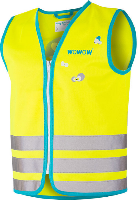 wowow gilet de sécurité Crazy Monster Jacket pour enfants jaune