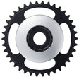 Plateau Shimano STEPS E6100 Cl: 46,5 mm sans carter de chaîne argent