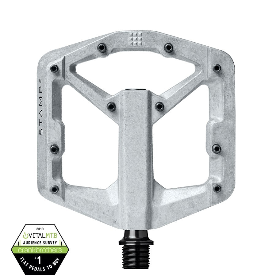 Crankbrothers Stamp 2 Small pédale plateforme raw silver
