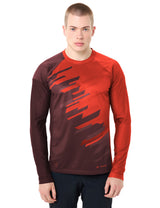 VAUDE T-shirt Moab LS homme VI glowing red/black