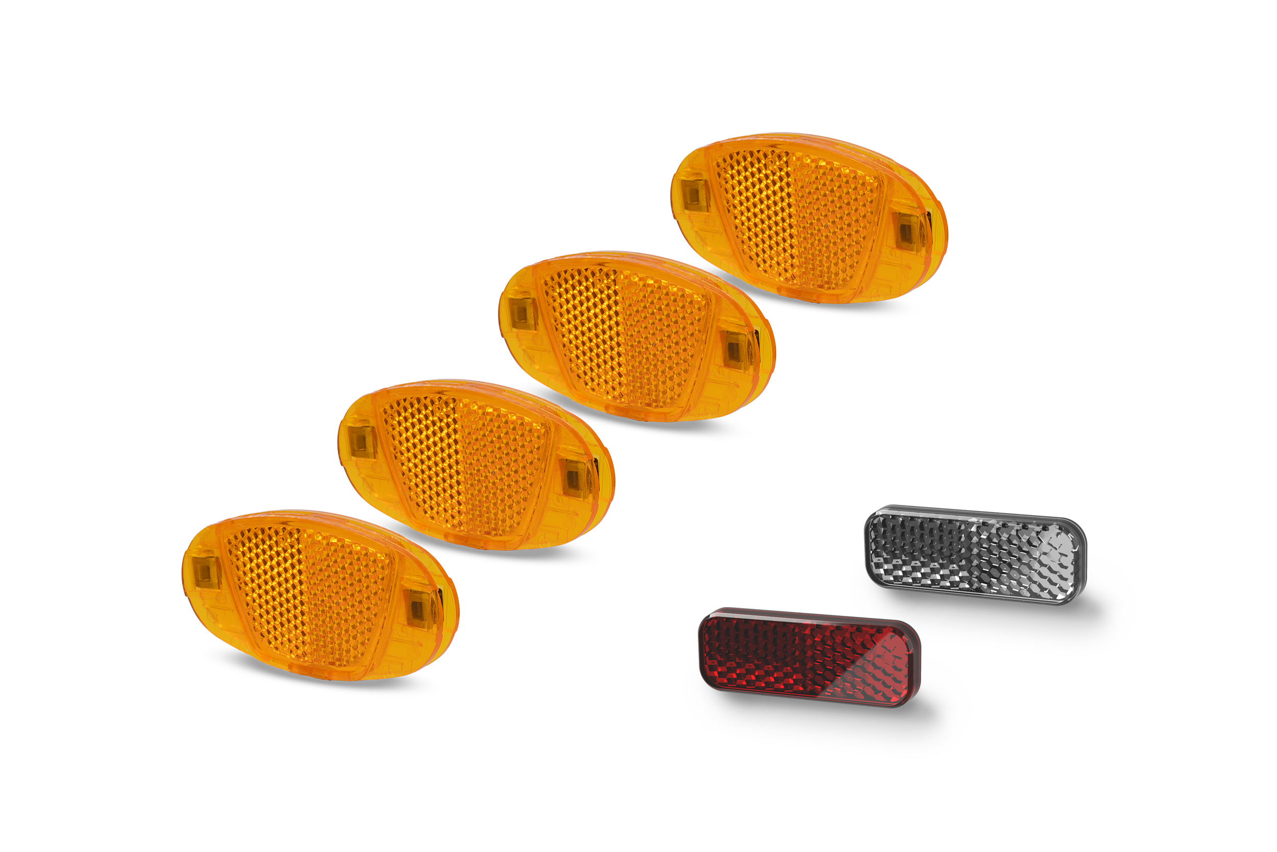Set de réflecteurs ACID pour guidon / tige de selle