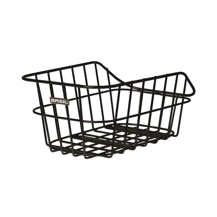 Panier Basil Cento en aluminium noir