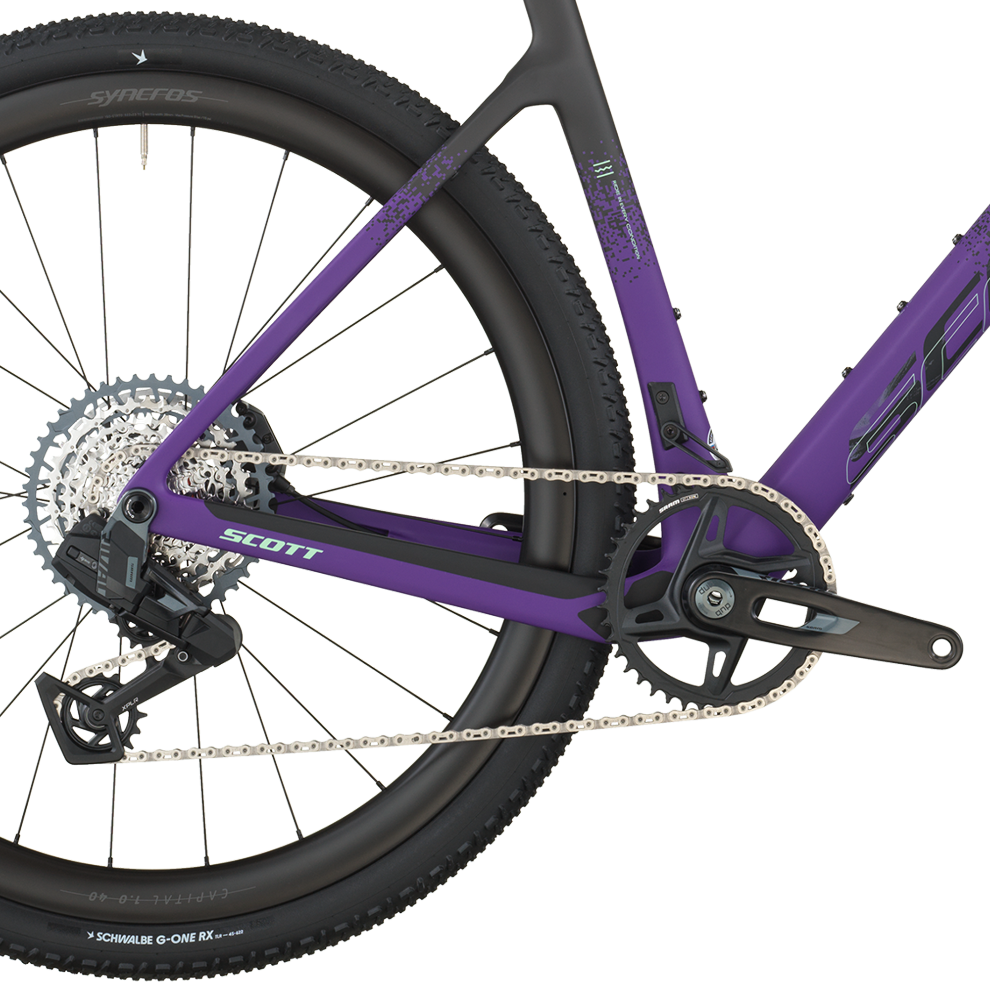 Scott Addict Gravel 20 carbone noir/indigo violet