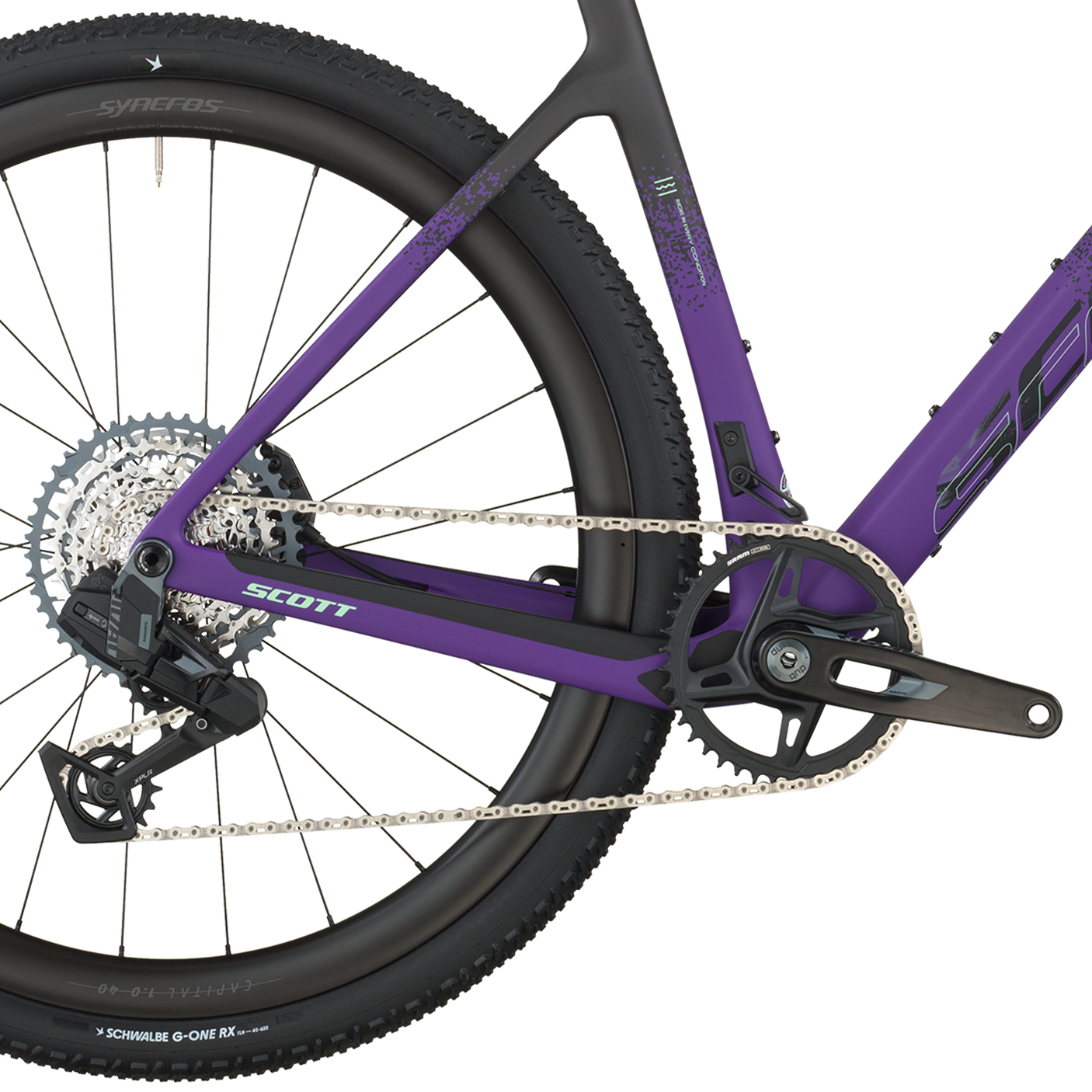 Scott Addict Gravel 20 carbone noir/indigo violet