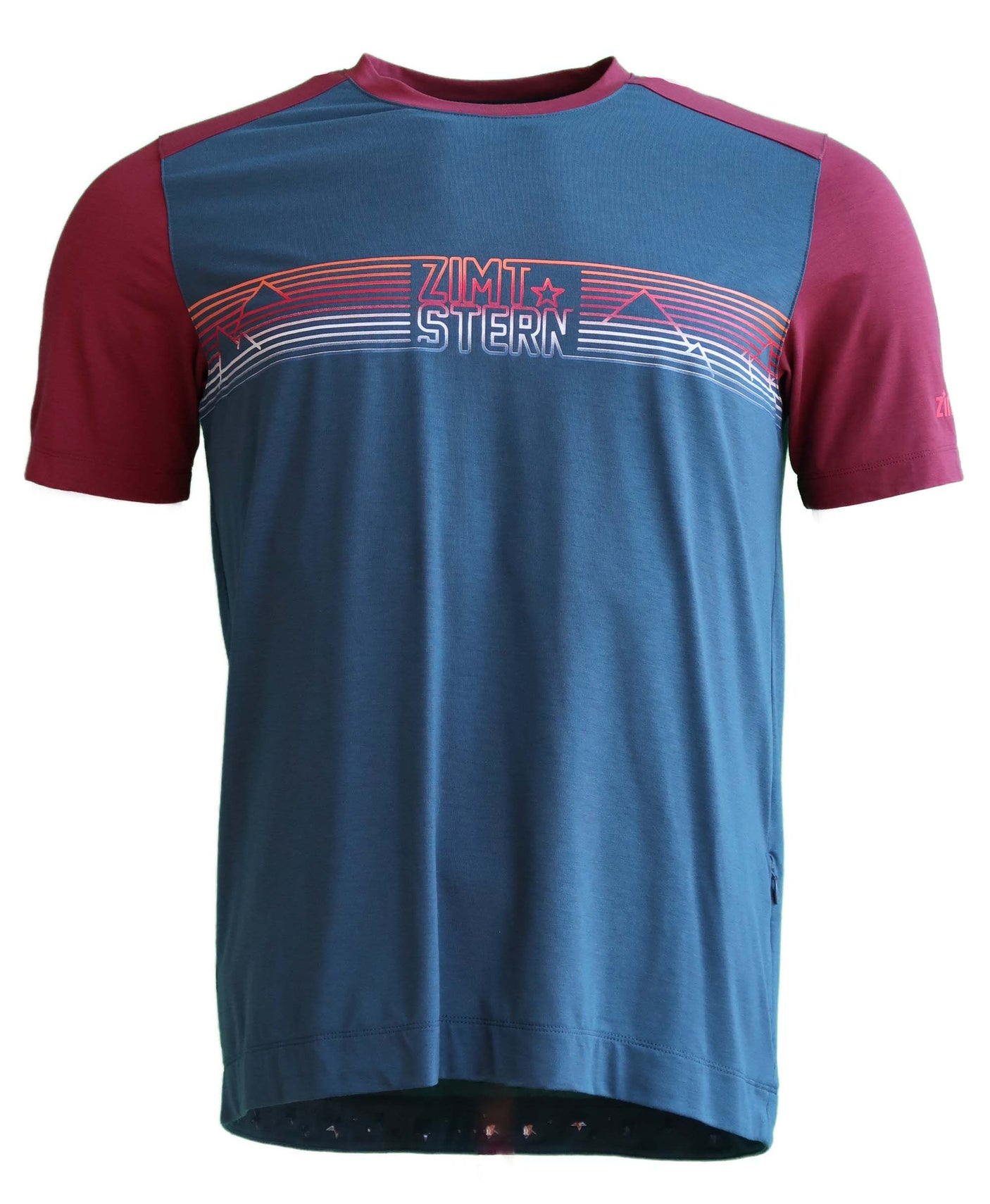 Zimtstern TrailFlowz Shirt SS Homme French Navy/Windsor Wine